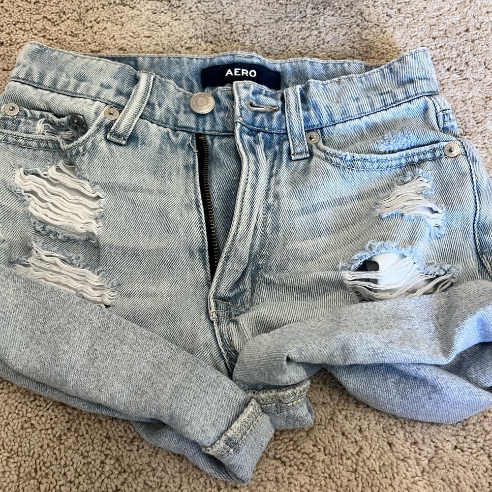 Light Blue Distressed Women's Jeans